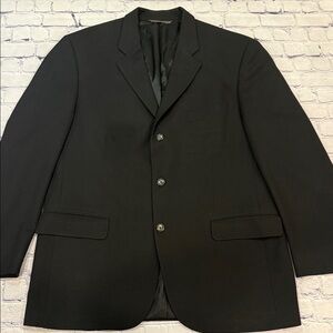 Jack Victor Prossimo 100% Wool Men's Classic Sleek Black Blazer